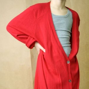 Slouchy Eileen Fisher Merino Wool Cardigan